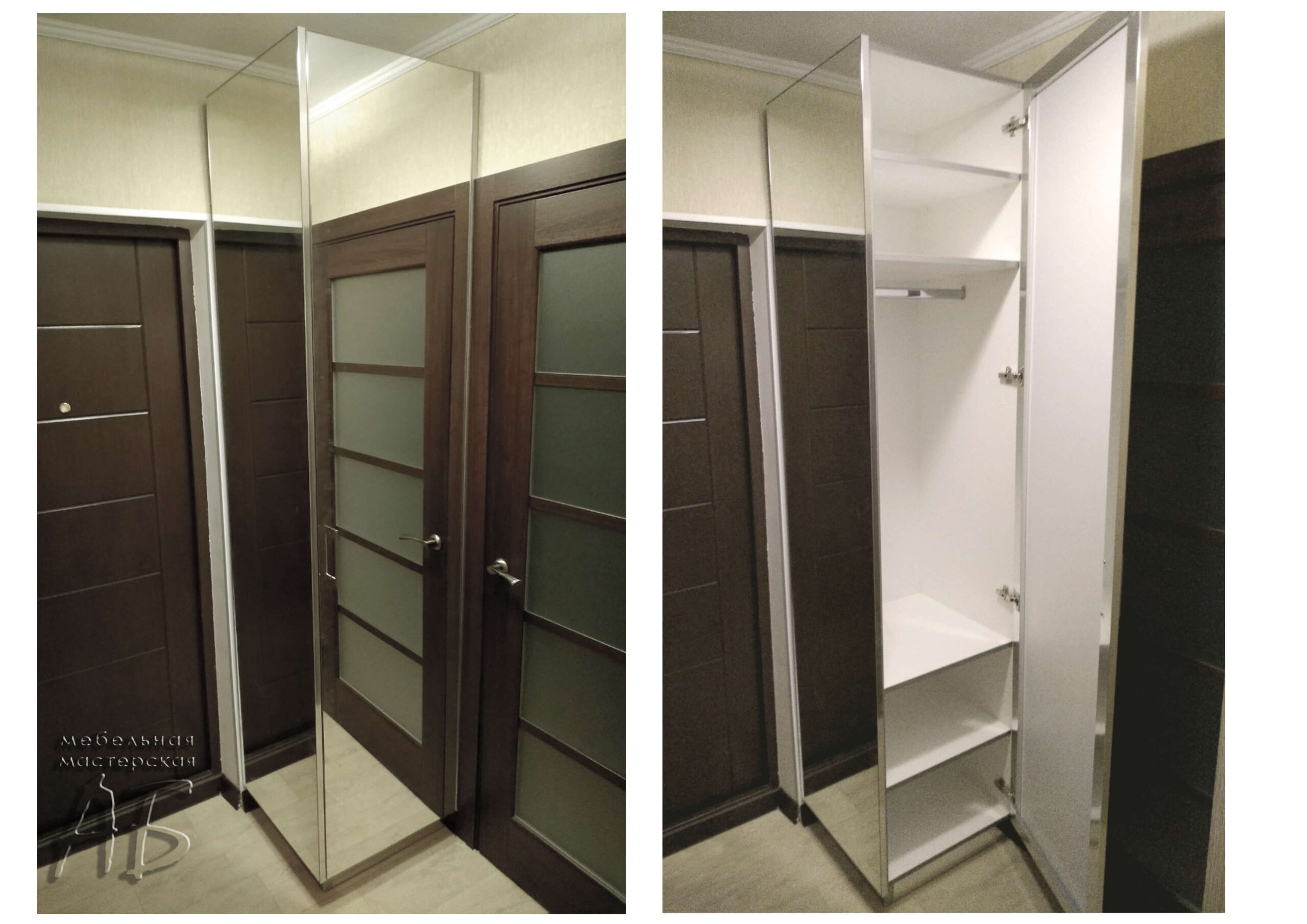 Шкаф купе на заказ Одесса (зеркало) komfortcenter.com.ua-01