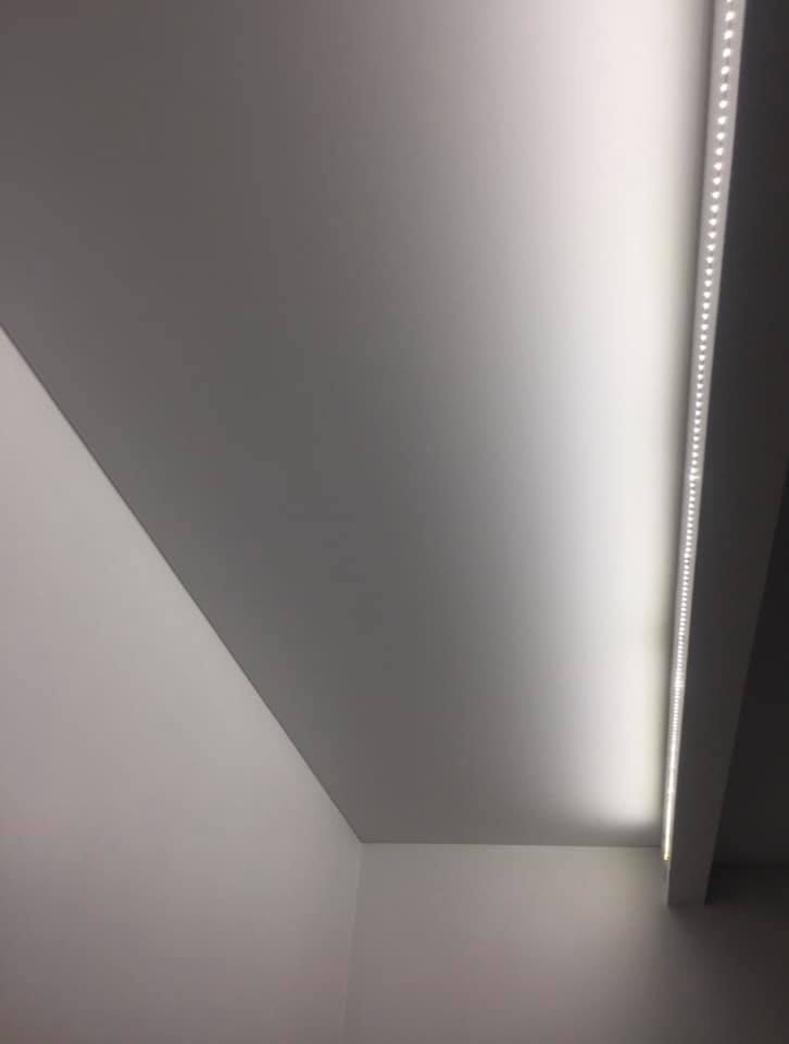 Белый матовый потолок Одесса komfortcenter.com.ua-03