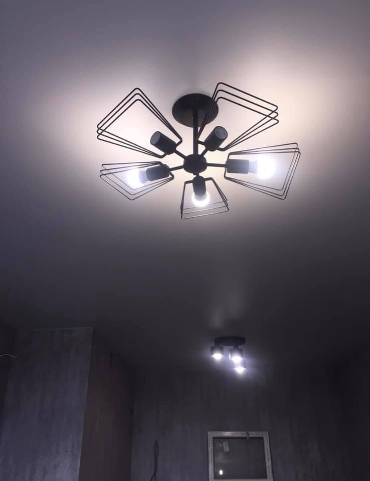 Матовый натяжной потолок в спальню Одесса komfortcenter.com.ua-01