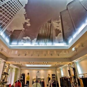 натяжные потолки для торговых площадей - komfortcenter.com.ua