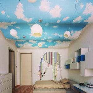 натяжные потолки в детскую - komfortcenter.com.ua