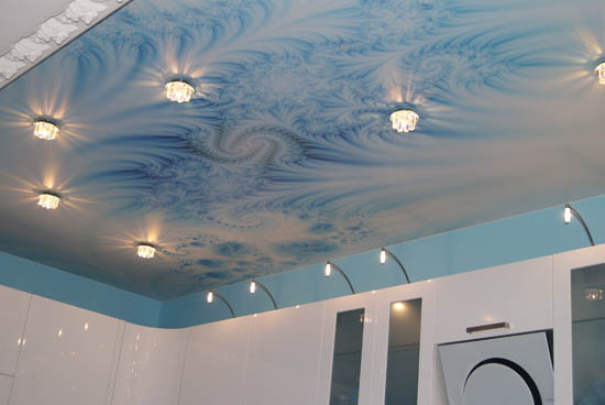 натяжные потолки в ванную - komfortcenter.com.ua